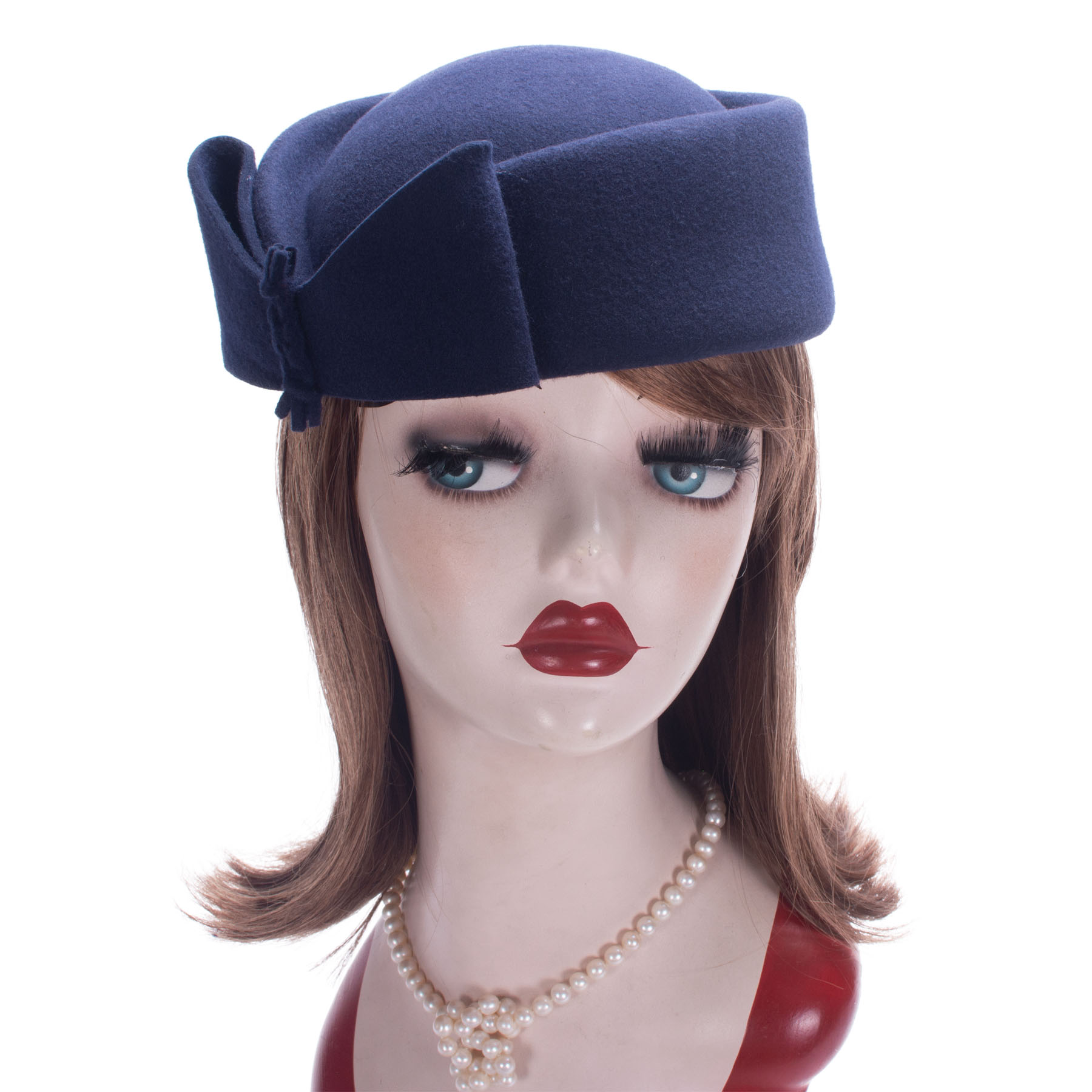 Fedora Hat Wool - Lawliet larme Fascinator femmes Vintage Look