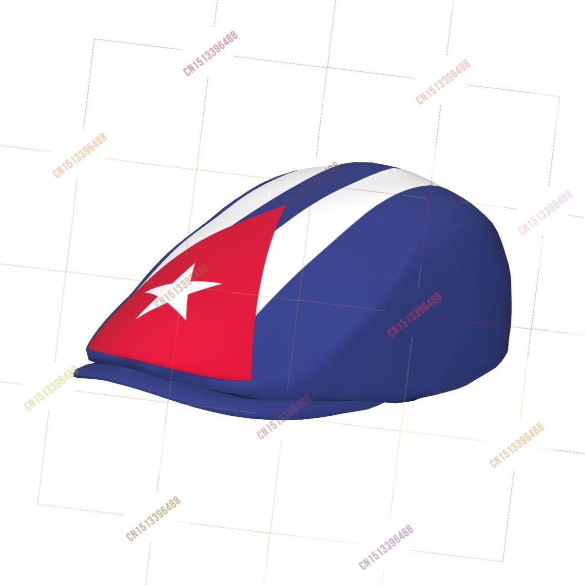 Newsboy Cap Ivy - Casquette Gatsby plate unisexe avec drapeau