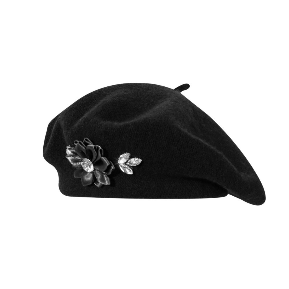 Beret French Wool - Béret en Laine Couleur Unie Tendance