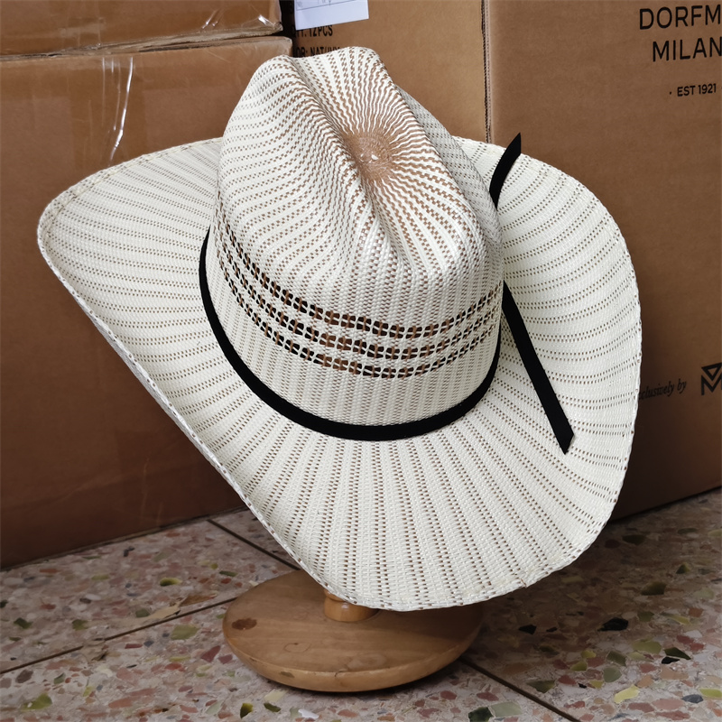Chapeau de cowboy coloré à bor - Cowboy Hat Straw avis et prix