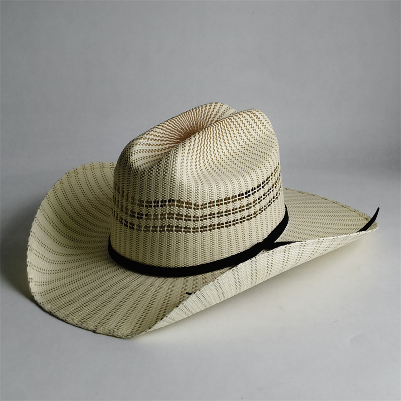Chapeaux de paille colorés à r - Cowboy Hat Straw avis et prix