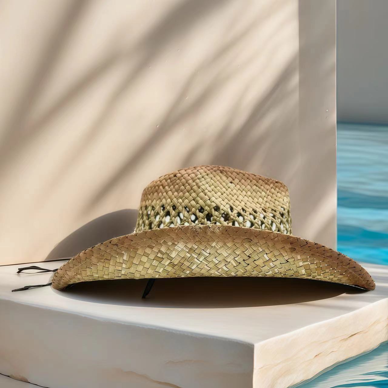 Chapeau de cowboy en paille or - Cowboy Hat Straw avis et prix
